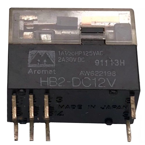 2 Relè Di Potenza AROMOT HB2-DC12V, 8 Pin, 12V DC, Usati Ma In Buono Stato