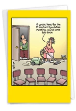 1 Funny Birthday Card with Envelope - Too Soon Tim Whyatt 8318