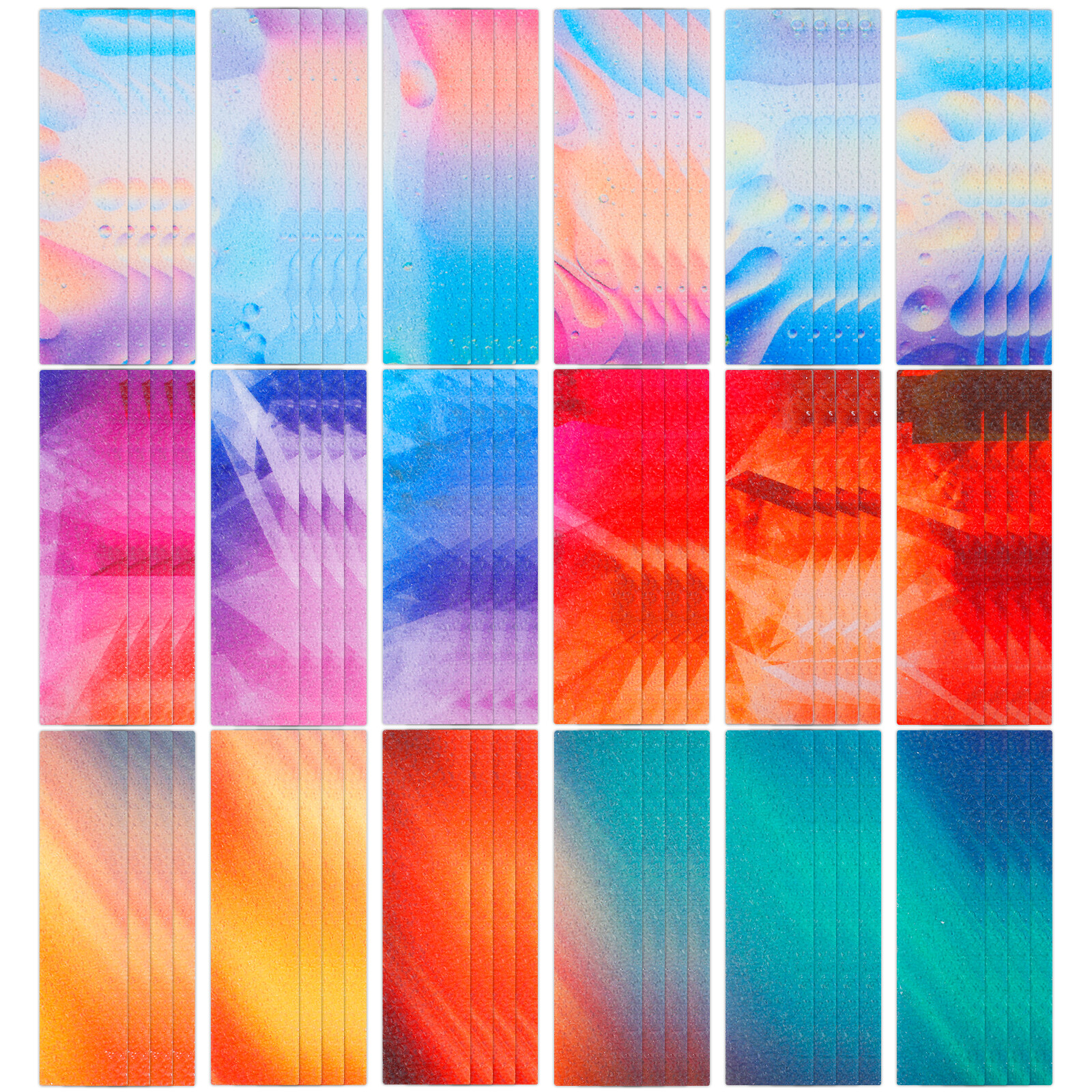 Sticker Texture Rough 72Pcs Calm Stickers Set Reusable Tactile Rough Textured Stickers ...