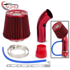 Car Cold Air Intake Filter Induction Kit 3" Pipe Aluminum Power Flow Hose System