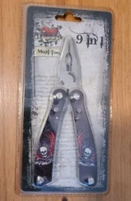 NEW NOS Iron Bridge Tools - Tattoo 9 in 1 Multi Tool - Skulls Design