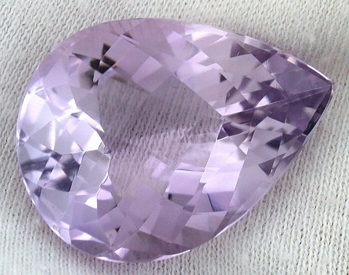 37.11 Ct Damero brasileño natural Pera Rosa De Francia Amatista Gema EBS463 Foto 2 de 3