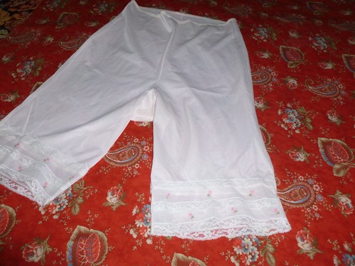 Vintage Van Raalte Bloomers Panties Shorts 1960-70s embroidered Bo Peep - Picture 2 of 8