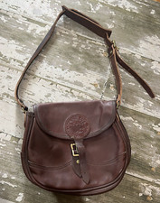 DULUTH PACK quality Leather Large Shell Purse Brown Crossbody bag Made in USA