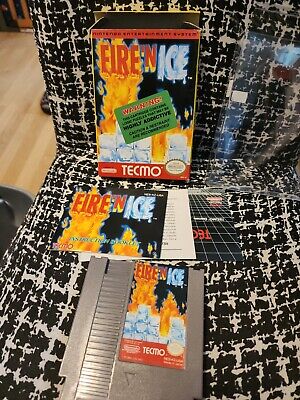 Fire 'N Ice for NES Nintendo Complete In Box Great Shape CIB Fire 'N Ice for NES Nintendo Complete In Box Great Shape CIB