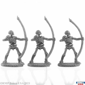 Reaper Bones USA 30024 SKELETAL ARCHERS (3)