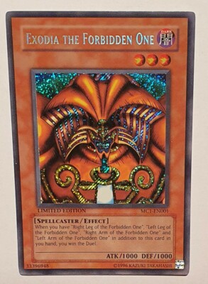 Yugioh Exodia the Forbidden One Limited Edition Secret Rare MC1
