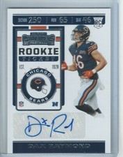 2019 Panini Contenders Dax Raymond ROOKIE TICKET AUTO Variation Bears RPS