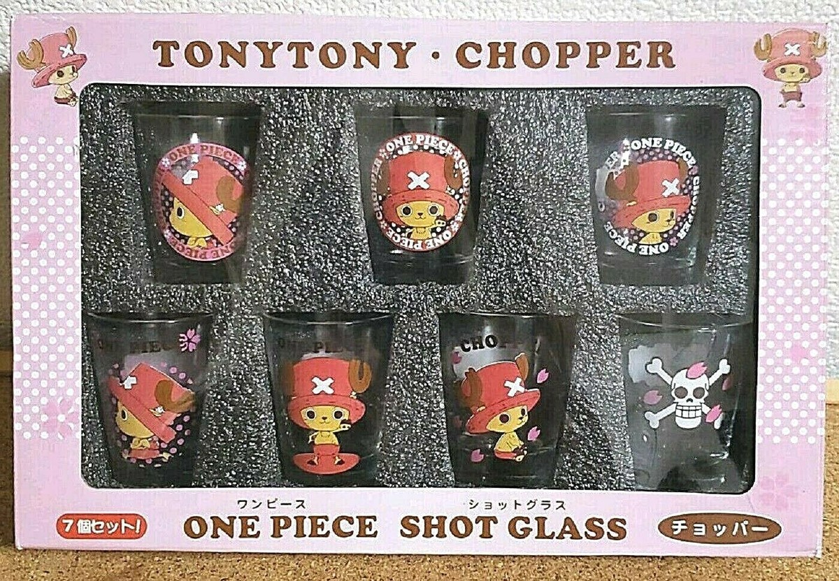 ONE PIECE ショットグラス One Piece Shot Glass Set Japan NEW 7 Types Tony Tony Chopper