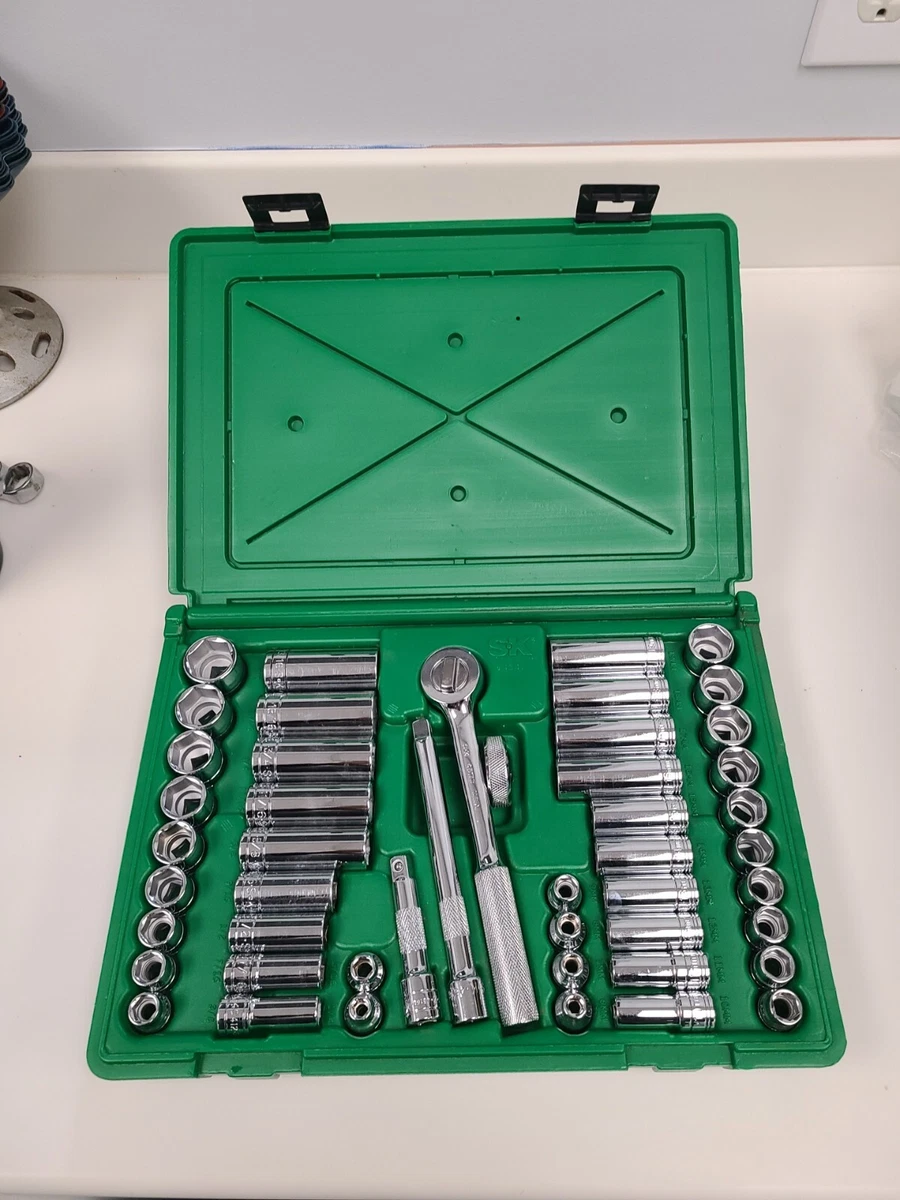 SK 94547 3 8 Dr 47 Pcs 6 Point.Std Deep SAE Metric Sockets Set Made in USA