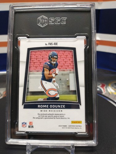 2024 Certified Freshman Fabric Rome Odunze Blue /99 Rookie Patch RPA RC 3 color - Picture 7 of 7