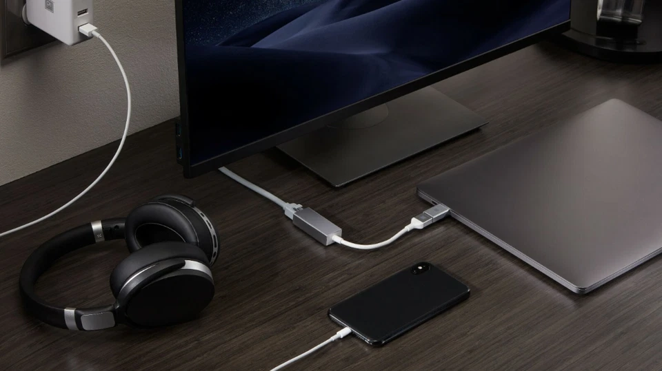 USB 3.0 to Ethernet Adapter LAN RJ45 1000Mbps Network Adapter For Windows PC Mac - Image 3 of 4