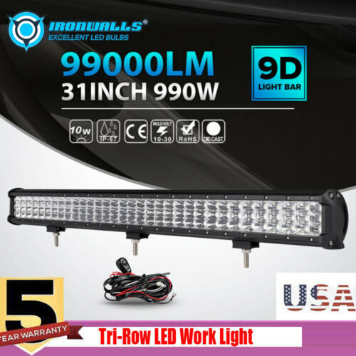 12 Inch LED Light Bar Dual Row 72 Watt Combo Defcon Series