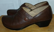 Dansko Solstice Wedge Clogs Brown Leather Women's Shoes. Sz 41 US  10.5 - 11