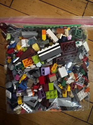 LEGO 2 lbs  Random Parts Pieces Building Plates Blocks Washed Bulk Lot 4