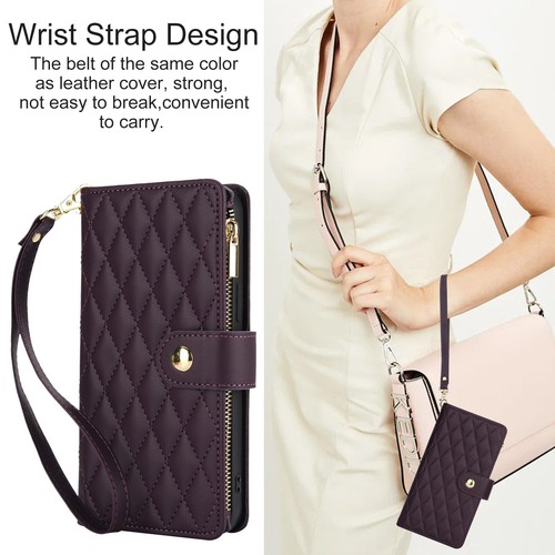 For Google Pixel 9A/9Pro XL/9Pro/9/8/7 PU Leather Flip Stand Zipper Wallet Case - Picture 37 of 89