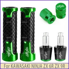 For KAWASAKI NINJA ZX 6R ZX 9R Motorcycle Handlebar Grips Bar End Cap Tire Valve