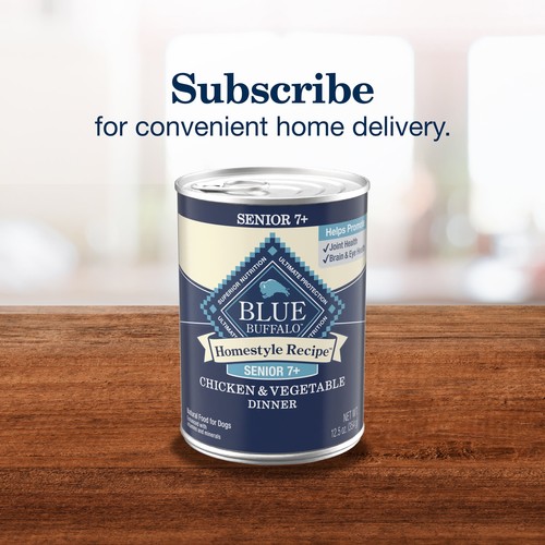 (4 pack) Blue Buffalo Homestyle Recipe Senior Wet Dog Food,, 12.5-oz. Can - Picture 12 of 12