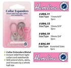 Hemline Metal Collar Extenders Wonder Button Increase Half Size Shirt All Sizes