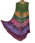 Summer dress tunic beach dress dress hippie boho tie dye 38 40 42 44 46 48 N°77.5
