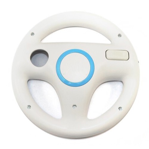 Wii - Original Controller Aufsatz: Lenkrad / Racing Wheel #weiß [Nintendo]