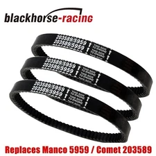 3Pc 30 series go kart cogged torque converter drive belt 203589-3 for comet 5959
