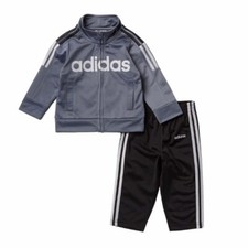 Adidas Boys Track Suits Grey Black