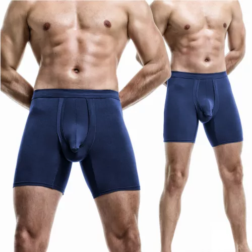 Herren Unterwäsche Dual Beutel Koffer Trennung Beutel Ausbuchtung Verbessernde Boxershorts - Bild 18 von 19