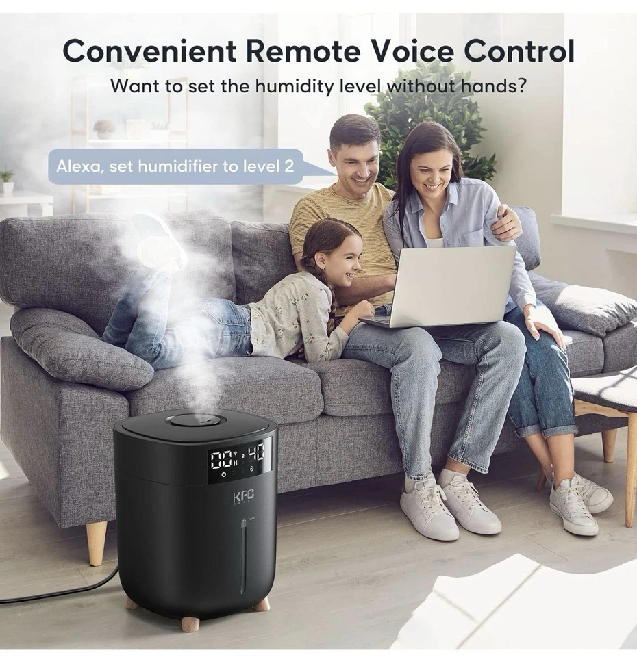 Humidifiers for Bedroom Large Room - Smart 8L Top Fill Cool Mist Humidifiers - Image 3 of 4