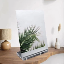 Clear Acrylic Book Stand Artwork Storage Rack Acrylic Book Display Holder for