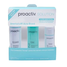 Proactiv 3 Step Acne Treatment System 60 Day Cleanser Toner Repairing Cream