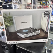 Victrola Journey 3-Speed Bluetooth Suitcase Record Player Blue VSC-400SB-BLU