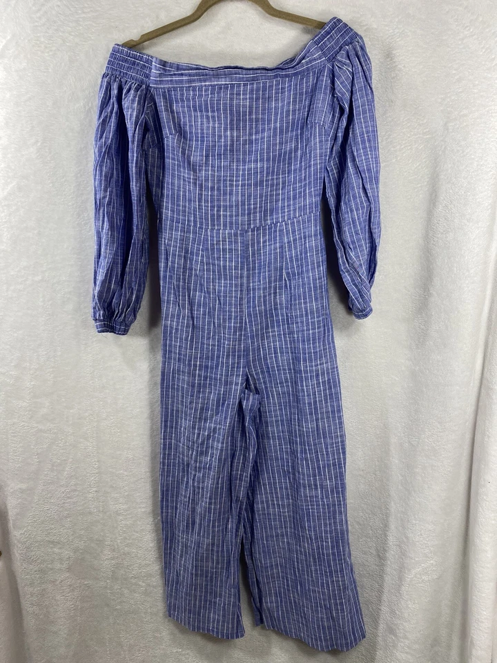 Mono informal a rayas azul blanco talla 2 de ASOS para mujer usado en excelente estado Foto 4 de 4