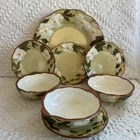 8 mixed lot Stangl Pottery White Dogwood  Bowls Bread & Dinner Plates MCM  *READ
