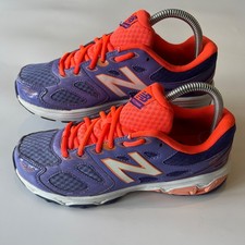 New Balance 680v3 Techride UK 5 Junior Trainers Purple Orange KR680CPY