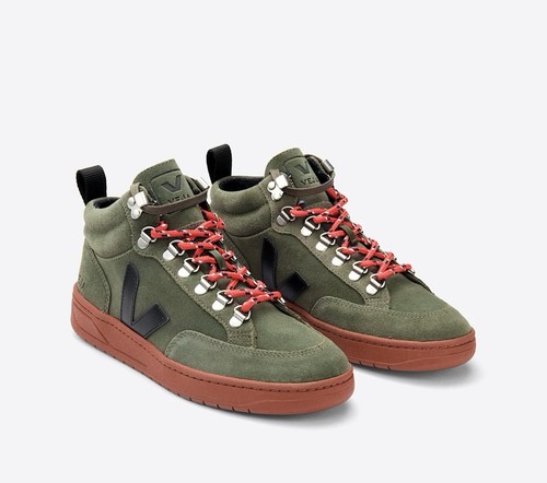 VEJA RORAIMA SUEDE OLIVE BLACK RUST SOLE Size UK5 - Picture 2 of 5