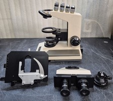 OLYMPUS BH2 BINOCULAR MICROSCOPE WITH 4x/10X/40X/100X OBJECTIVE