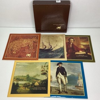 Vintage Australian Bicentennial Stamp Collection 1788 1988 5 Book Box Set CV#632