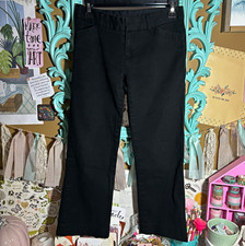 Gap Low Waisted Black Cropped Trouser Pants Women’s Size 2 Office Siren Low Rise