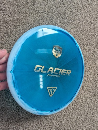Discmania Glacier Prototype - C-Line 177g -Blue w/ White Rim, Gold Foil Stamp - Picture 10 of 13