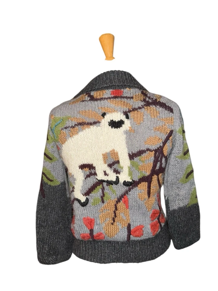 Cárdigan Leifsdottir Anthropologie Mohair Lana Hilo Escena Animal Suéter talla XS Foto 2 de 4
