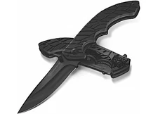 Powerbuilt 910083 Kilimanjaro 9" Folding Knife Makazi - Black Finish