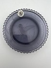 3 1/2” Fairpoint  Glass Company rule Plate Ruby Throated Hummingbird Design — photo 3