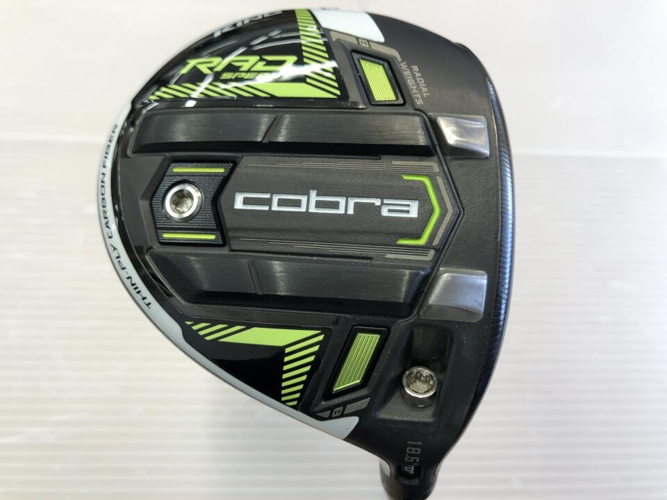 Cobra KING RADSPEED Black Yellow Fairway Wood 5W 18.5° SizeS Flex 