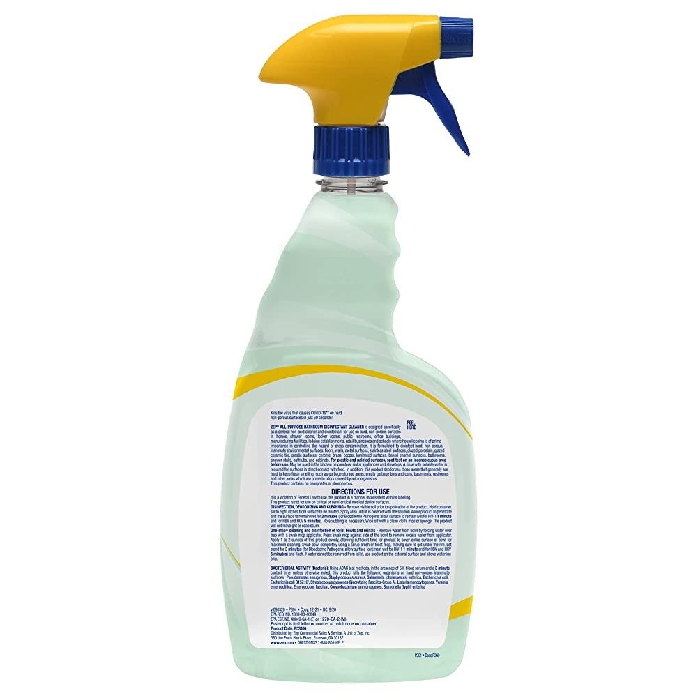 Zep Home Pro All-Purpose Bathroom Disinfectant Cleaner