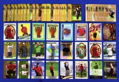 Lot of (60)  Tiger Woods Golf Cards w/ Inserts & 25/30 Tiger Tales; No Dupes