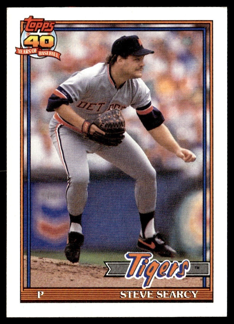 1991 Topps Steve Searcy Detroit Tigers #369