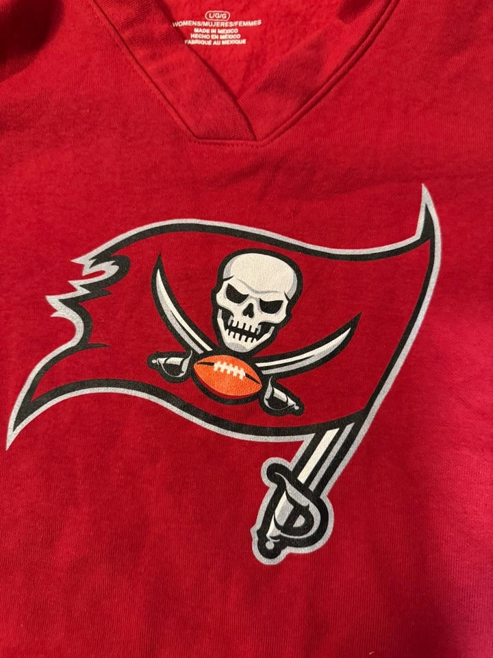 Sudadera con capucha y cremallera completa para mujer Tampa Bay Buccaneers NFL Majestic Foto 2 de 4