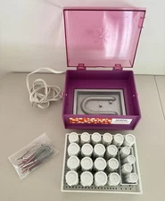 Vintage Brother Mademoiselle Hot Rollers With Pins Model 340 Purple