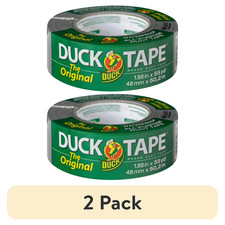  2 pack The Original Duck Tape Brand Duct Tape, 1.88 in. x 55 yd Silver
